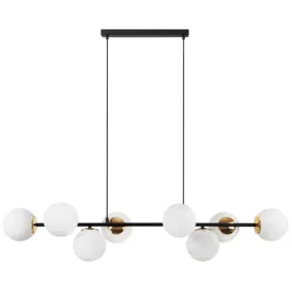 lampa-sufitowa-wiszaca-zyrandol-czarno-zloty-loft-biale-szklane-kule-8xe14