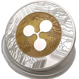 moneta-kolekcjonerska-ripple-xrp-kolor-srebra-ze-zlotym-akcentem