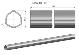 rura-zewnetrzna-seria-4r-i-5r-do-walu-910-przegubowo-teleskopowego-51-5x3-m