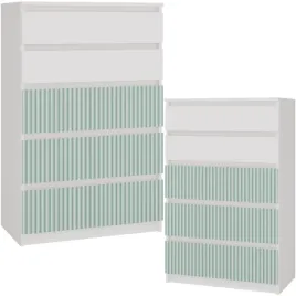 komoda-5-szuflad-biala-mietowa-dekoracyjny-front-arteso-mint