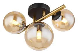sufitowa-lampa-riha-56135-3w-balls-czarna-bursztynowa