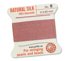 griffin-nic-jedwabna-z-igla-100percent-natural-silk-080mm-2m-dark-pink