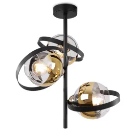 lampa-sufitowa-zyrandol-wiszaca-czarno-zlota-loft-nowoczesna-ring-kule-e27