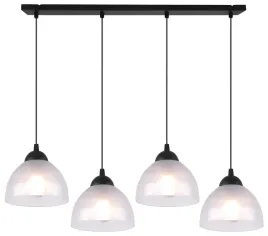 lampa-sufitowa-wiszaca-zyrandol-szklane-biale-klosze-czarna-listwa-glamour