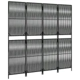 parawan-4-panelowy-czarny-polirattan-producent-vidaxl