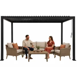 pergola-ogrodowa-3x4-m-regulowany-dach-lamelowy-aluminiowa-konstrukcja