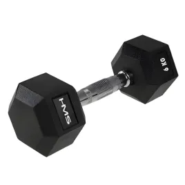 ciezarek-hantla-hexagonalna-gumowana-do-treningu-silowego-cwiczen-hms-6-kg