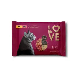 mokra-karma-w-saszetkach-dla-kotow-4x85g-kurczak-i-wolowina-w-sosie-my-love