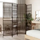 parawan-5-panelowy-brazowy-polirattan-stan-nowy