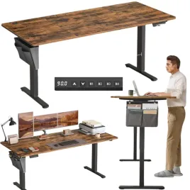 duze-biurko-elektryczne-180x80-cm-z-regulacja-wysokosci-organizer-haczyki