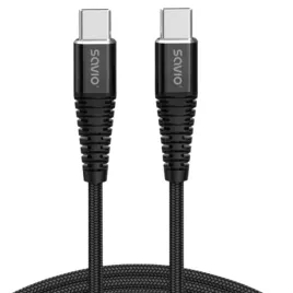 kabel-usb-c-cl-159-savio-1m-qc-3-0-pd-paracord-szybkie-ladowanie