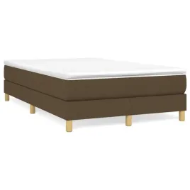 lozko-kontynentalne-203-x-120-x-25-cm-ciemny-braz-z-materacem-120-x-200
