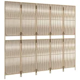 parawan-5-panelowy-bezowy-polirattan-producent-vidaxl