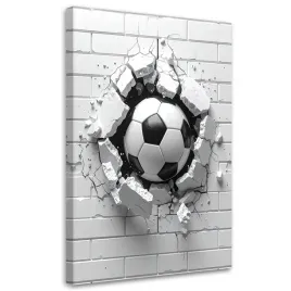 obraz-do-pokoju-nastolatka-dziecka-pilka-nozna-przebijajaca-mur