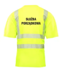 koszulka-brixton-flash-zolty-z-nadrukiem-sluzba-porzadkowa-xl