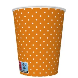 kubeczki-papierowe-pomaranczowe-w-biale-kropki-250-ml-8-szt-pomarancz