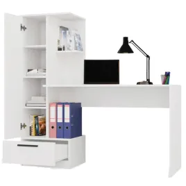 biurko-komputerowe-z-regalem-bocznym-ergonomiczne-szuflada-5-polek-120-cm