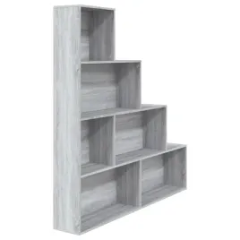 regal-na-ksiazki-z-6-przegrodami-szary-dab-sonoma-155x24x160-cm