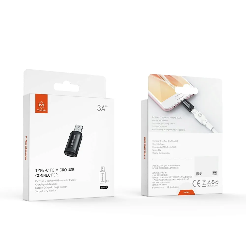 mcdodo-adapter-przejsciowka-usb-c-do-micro-usb-na-usb-typ-c-3a-480mbps-stan-nowy