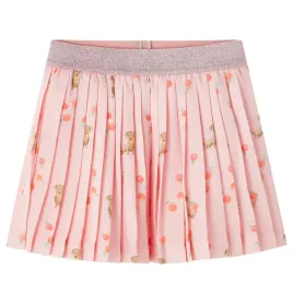 spodniczka-dziecieca-plisowana-jasny-pomarancz-128