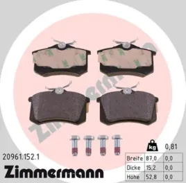 zimmermann-klocki-hamulcowe-tyl-audi-peugeot-renault-seat-skoda-vw