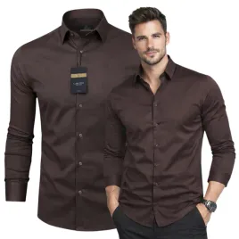 koszula-meska-lavier-brazowa-premium-97percent-bawelna-elegancka-slim-r-m