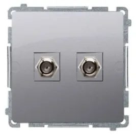 simon-basic-gniazdo-antenowe-podwojne-typu-f-stal-inox-bmaf2-01-21