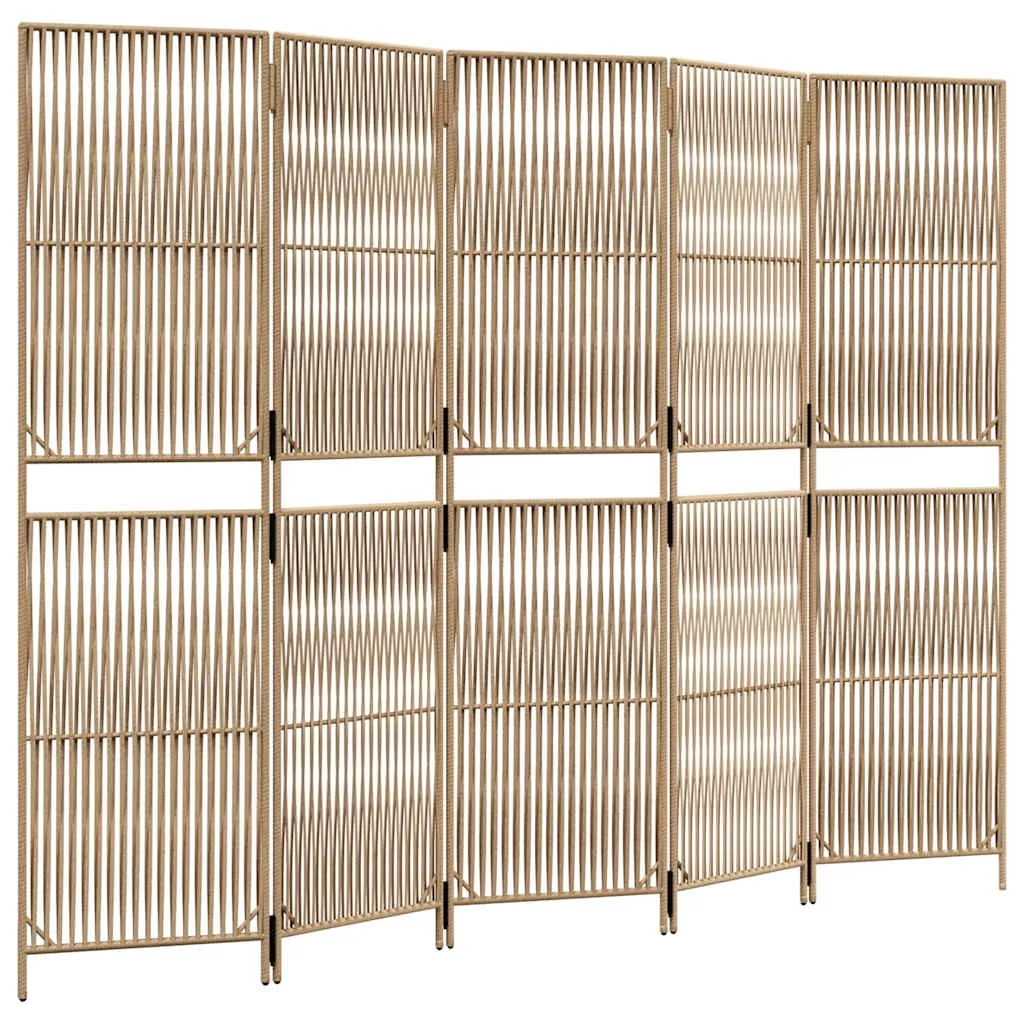 parawan-5-panelowy-bezowy-polirattan