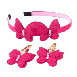 zestaw-dla-dziewczynek-opaska-ze-spineczkami-rozowe-motylki