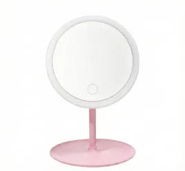 lusterko-kosmetyczne-led-do-makijazu-podswietlane-dotykowe-rozowe-na-stojak