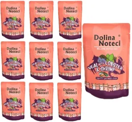 dolina-noteci-superfood-karma-kota-cielecina-homar-krewetki-10x85g-zestaw