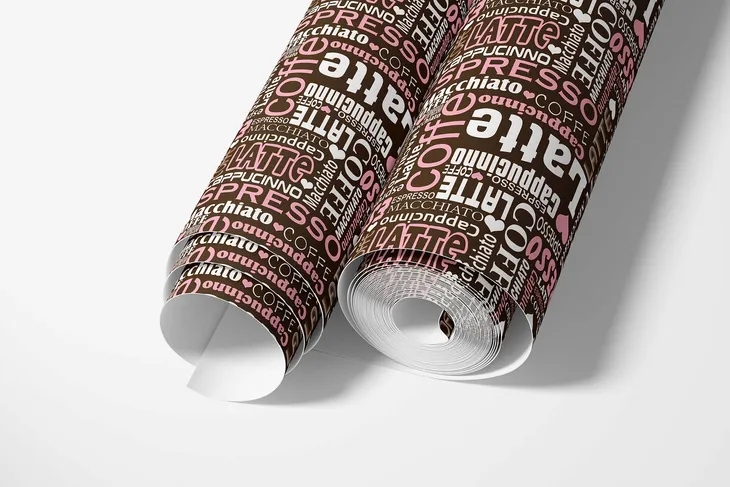 tapeta-na-sciane-kawa-biale-rozowe-napisy-brazowe-tlo-do-kuchni-jadalni-szerokosc-produktu-50-cm