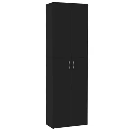 minimalistyczna-szafa-biurowa-z-5-polkami-czarna-60x32x190-cm