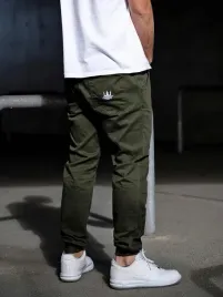 spodnie-meskie-jogger-jigga-wear-crown-oliwkowe-zielone