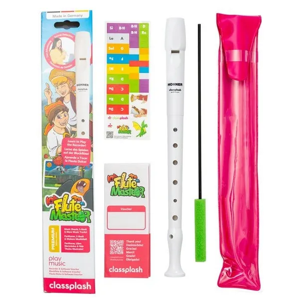 Flet sopranowy z aplikacją Classplash Melody Recorder by Hohner