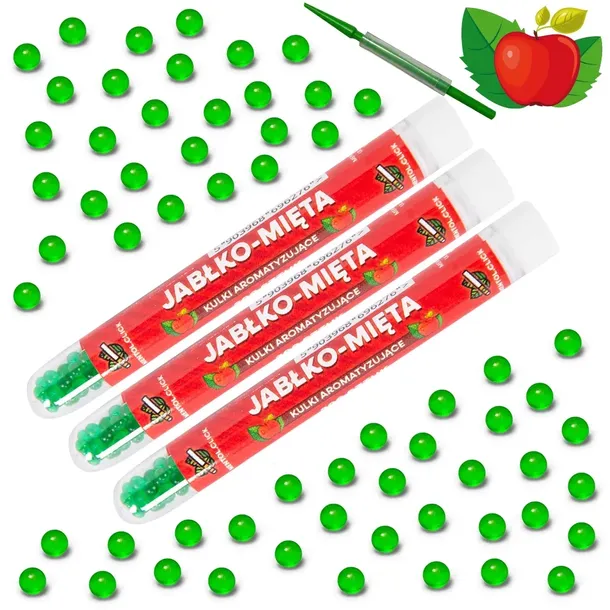 Kulki smakowe do papierosów JABŁKO MIĘTA 300szt
