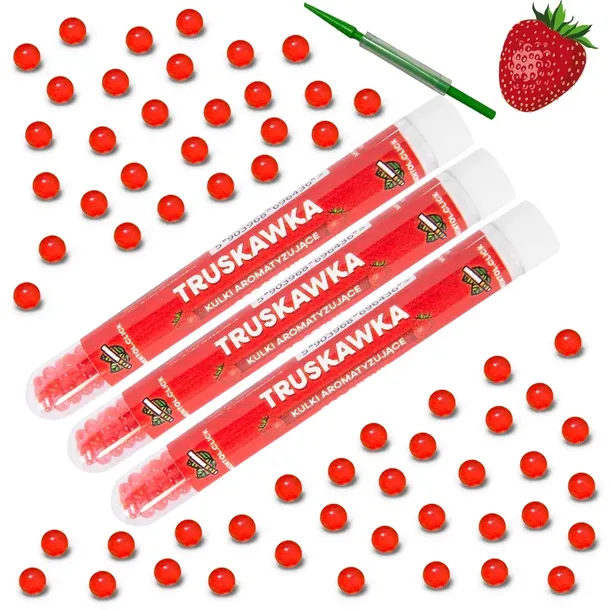 Kulki smakowe do papierosów TRUSKAWKA 300szt