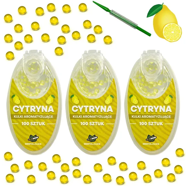 Kulki smakowe do papierosów CYTRYNA 300szt