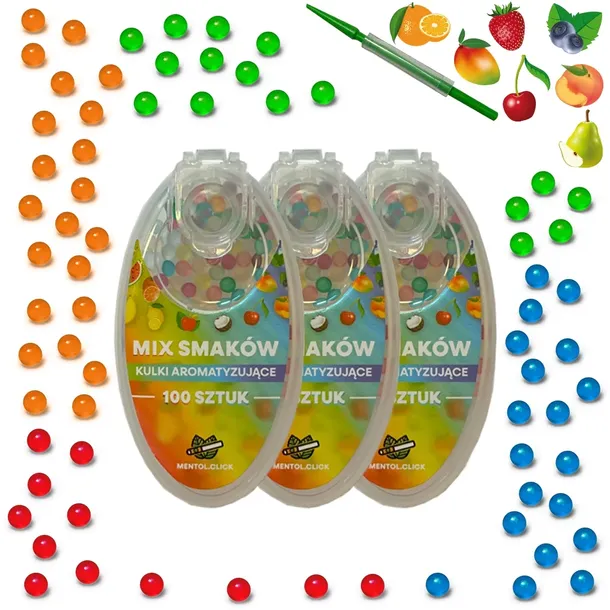 Kulki smakowe do papierosów MIX SMAKÓW 300szt