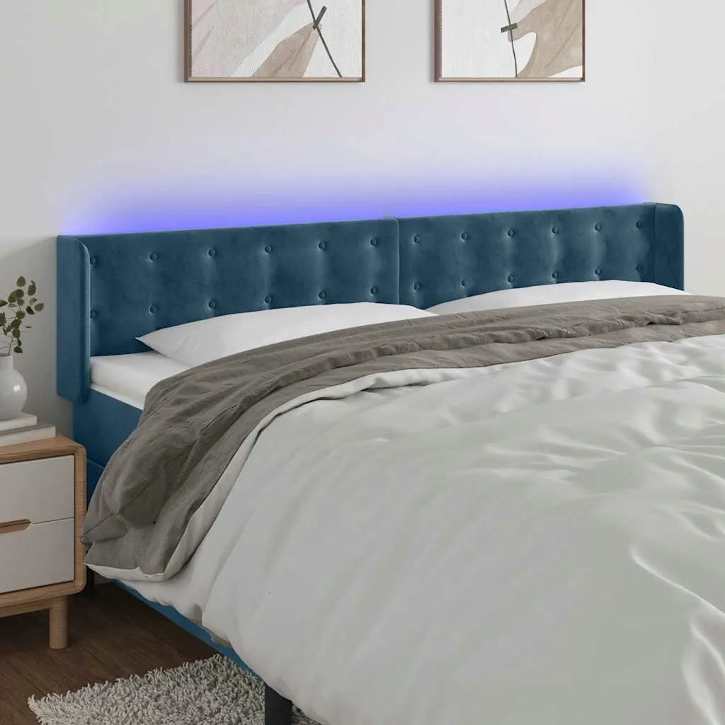 zaglowek-led-ciemnoniebieski-183x16x78-cm