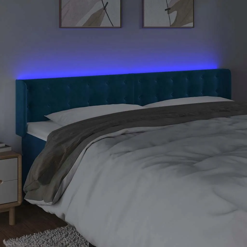 zaglowek-led-ciemnoniebieski-183x16x78-cm