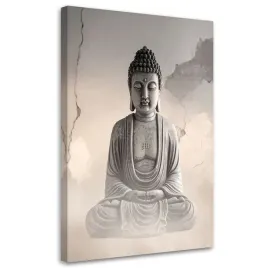 obraz-do-salonu-sypialni-kuchni-biura-budda-medytujacy-zen-spa-bezowy