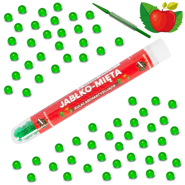 Kulki smakowe do papierosów JABŁKO MIĘTA 100szt