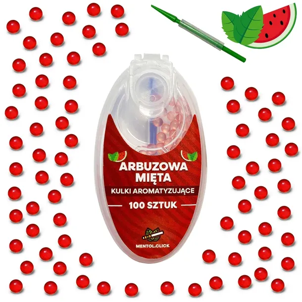 Kulki smakowe do papierosów ARBUZ MIĘTA 100szt