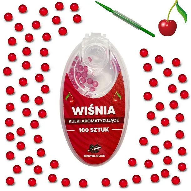 Kulki smakowe do papierosów WIŚNIA 100szt