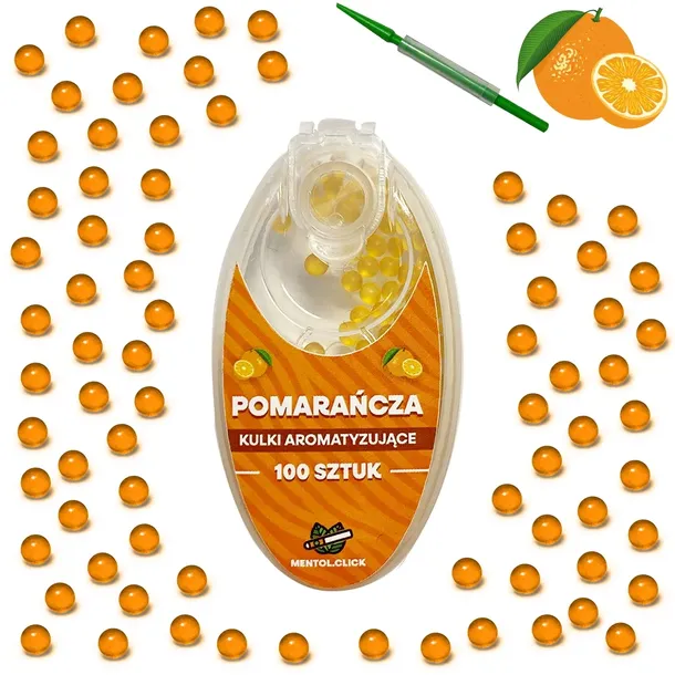 Kulki smakowe do papierosów POMARAŃCZA 100szt