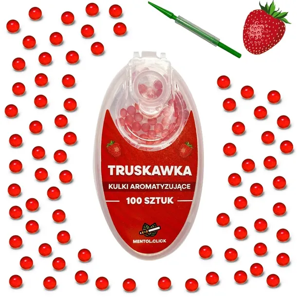 Kulki smakowe do papierosów TRUSKAWKA 100szt