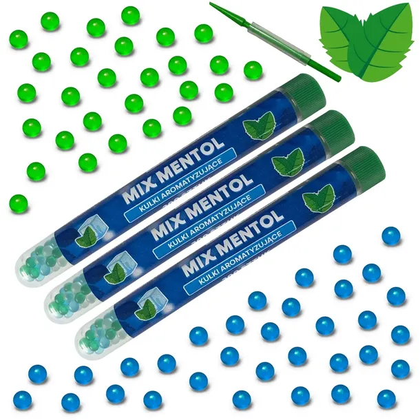 Kulki smakowe do papierosów MIX MENTOL 600szt