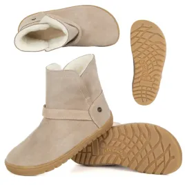 buty-damskie-barefoot-zimowe-olivier-harper-bezowe-skorzane-ocieplane-weln