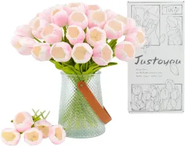kwiaty-sztuczne-tulipany-justoyou-rozowe-bukiet-do-dekoracji-wnetrz-15szt